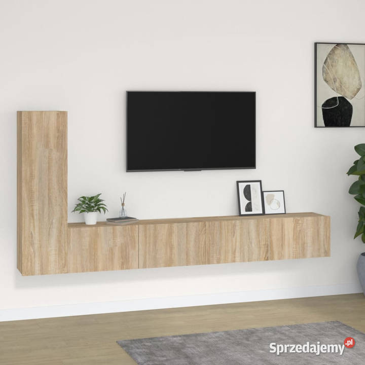 Zestaw 3szafek telewizyjnych dąb sonoma Szafki Warszawa sprzedam