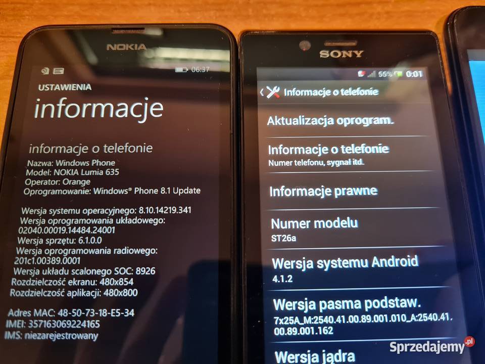 Zestaw telefonów komórkowych Lombard Katowice