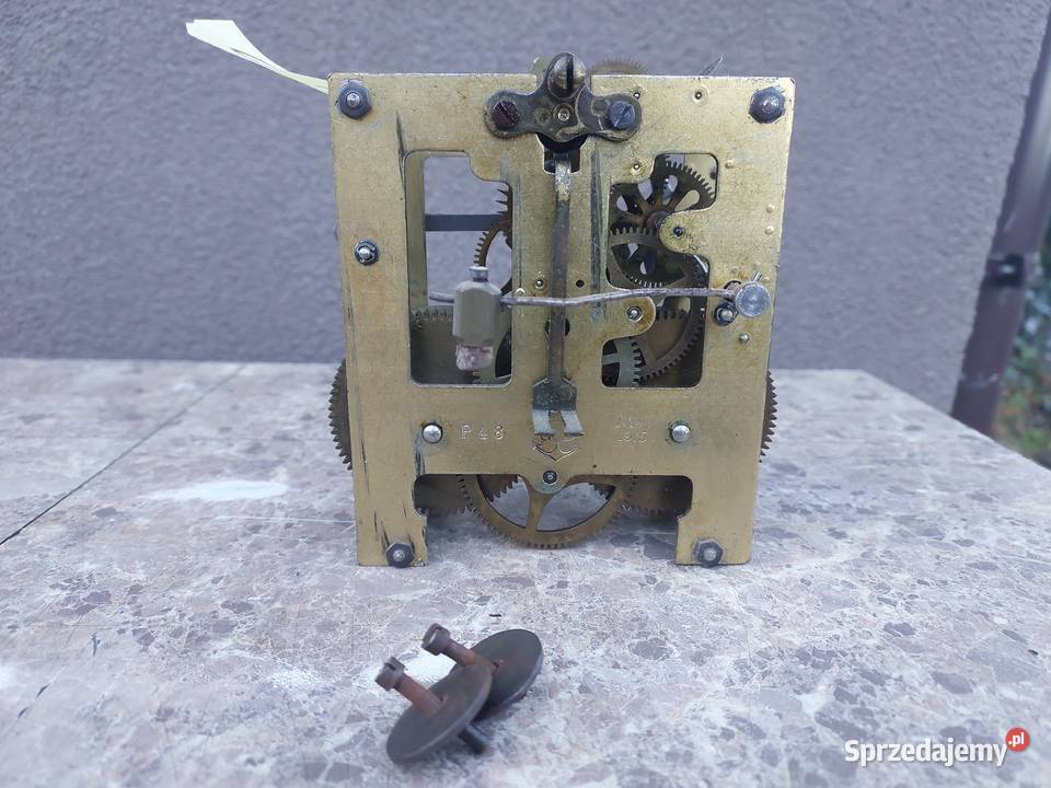 685 Mechanizm starego zegara ściennego Gustav pomorskie Tczew