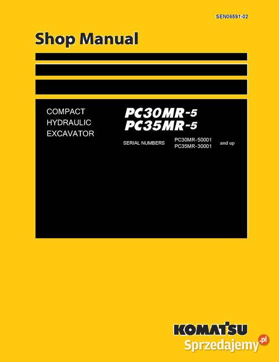 PW 1807 Komatsu Instrukcja obsługi DTR katalog Pozostałe Szamotuły
