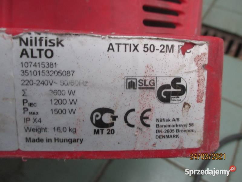 Mobilny odkurzacz przemysłowy Nilfisk ATTIX 502M Pleszew