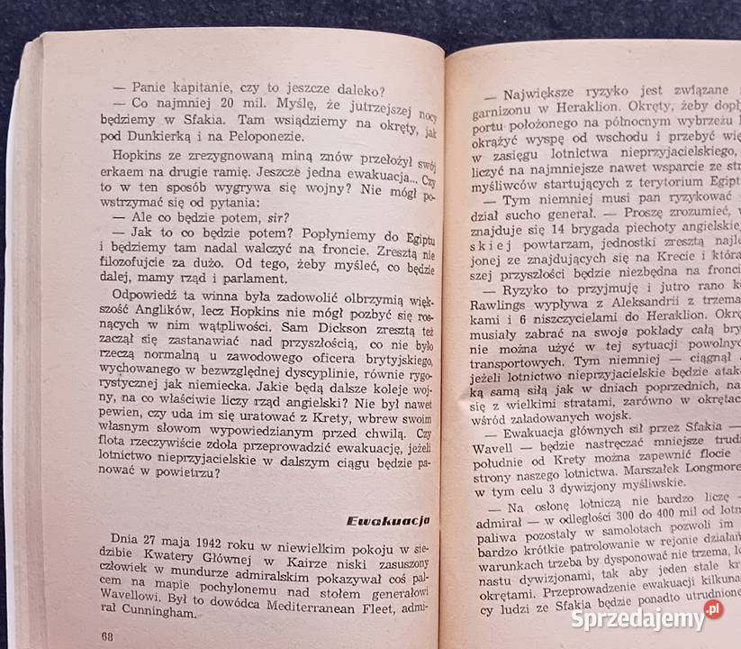 Dwie ksiażki Żółty Tygrys Ardeny Kreta Wyd MON Koźminek
