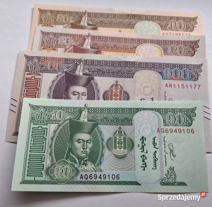 MONGOLIA4 BANKNOTYKAŻDY INNY NOMINAŁ