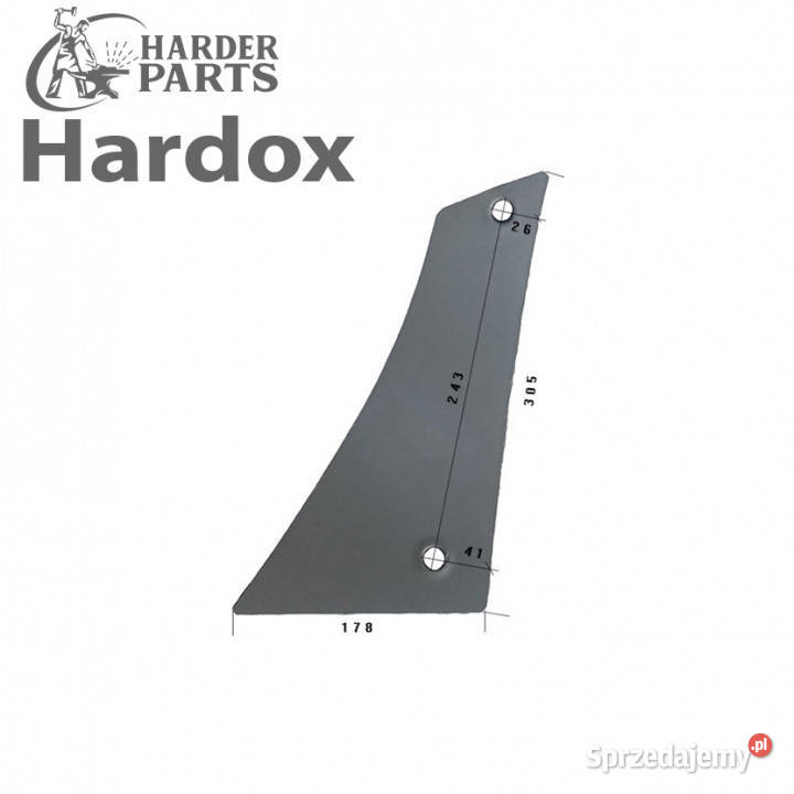 Pierś HARDOX VRP330L VRP330 W części do pługa nieuszkodzony Suwałki