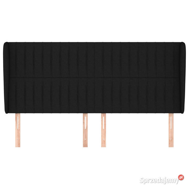 Zagłówek uszak czarny 203x23x118128 tkanina Warszawa