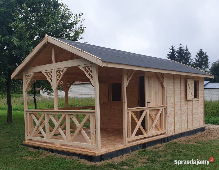 Domek letniskowy ogrodowy drewniany altana Zimnowoda