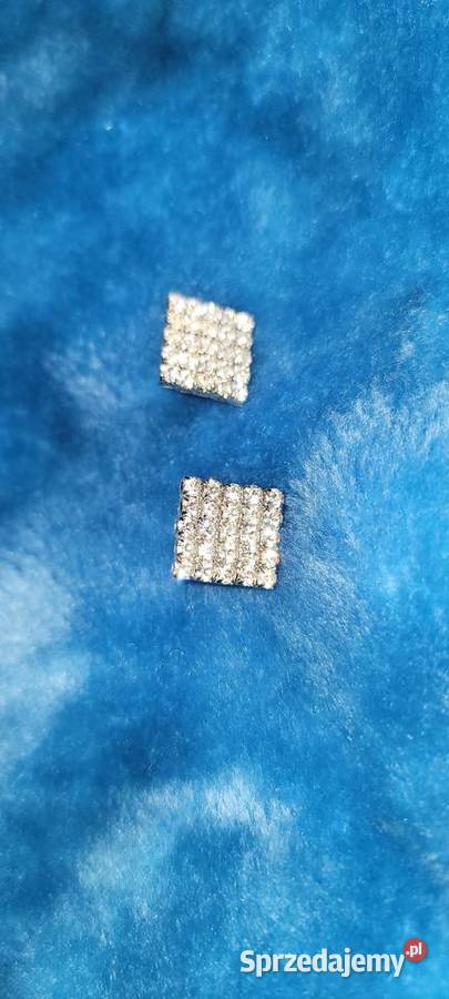 Kolczyki Kwadraty Rzeszów sprzedam