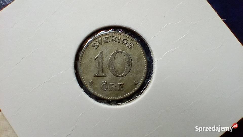 Stare monety 10 ore 1938 Szwecja srebro Lesko