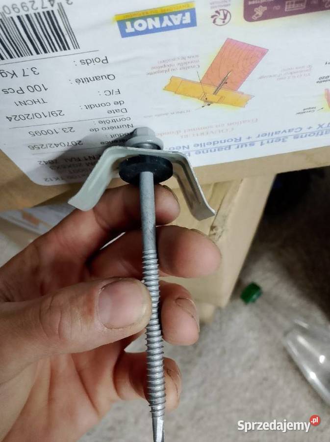 Wkręty do blachy falistej z kalotami i uszczelką wielkopolskie Ostrów Wielkopolski