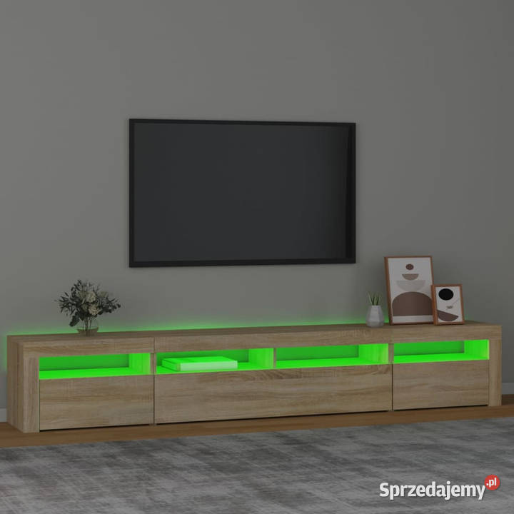 Szafka TV z oświetleniem LED dąb sonoma Warszawa sprzedam