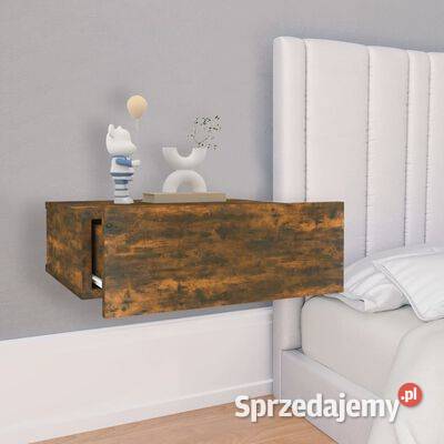 vidaXL Wiszące szafki nocne 2 przydymiony dąb Nocne Warszawa