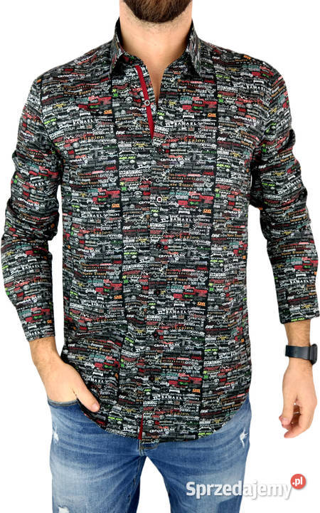 DANIEL BESSI Koszula Męska Fb091 Zespoły Ostrów Wielkopolski
