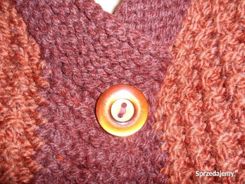 SWETER wykonany na drutach Kruszwica
