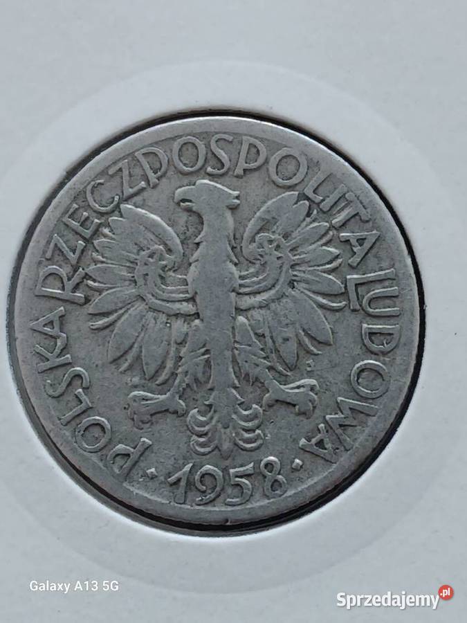 5 Złotych Rybak 1958 r 2 Numizmatyka Konin
