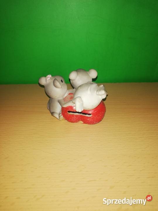 Skarbonka porcelana dwie myszki Warszawa