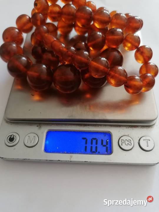 Naszyjnik Bursztyn Kulki Vintage Białystok