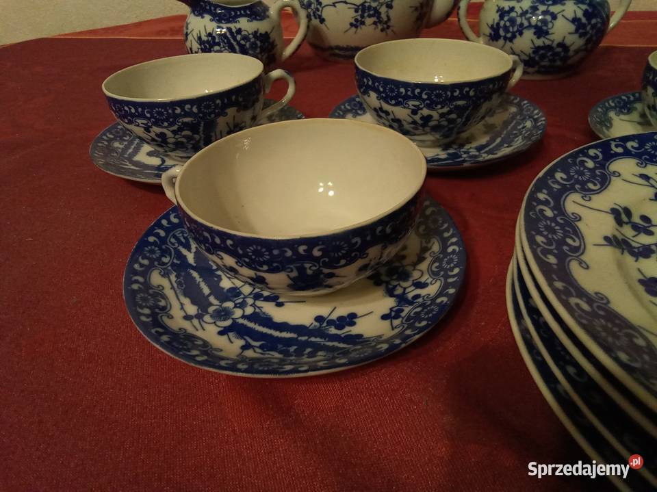 Porcelanowy serwis do herbaty lata 50te Warszawa