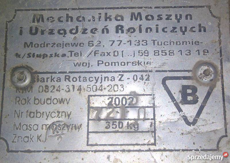 Kosiarka rotacyjna Z 042 Slupska zadbana stan Jaworzyna Śląska