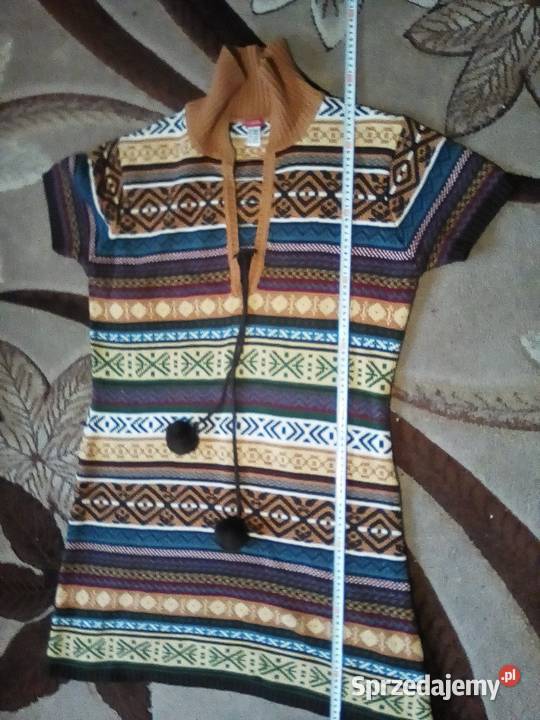 Kardigan damski w kolorach i wzorach etno sprzedam
