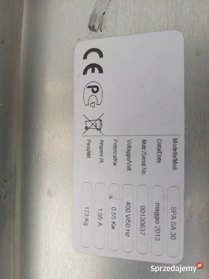 Dzielarka do bułek VITELLA SPA SA30półautomat Bydgoszcz sprzedam