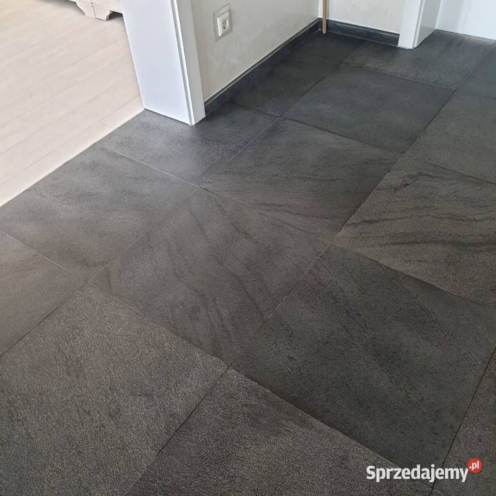 Czarne Płytki Kamienne Kwarcyt 60x60x14 Tczew sprzedam