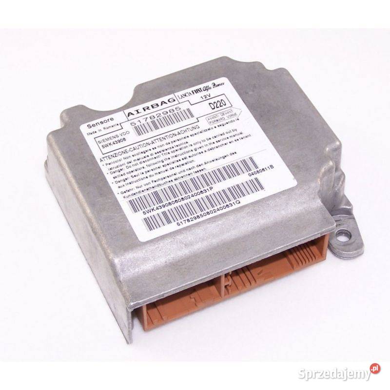 Naprawa sterownikow airbag wypadku Fiat Fiorino Kraków