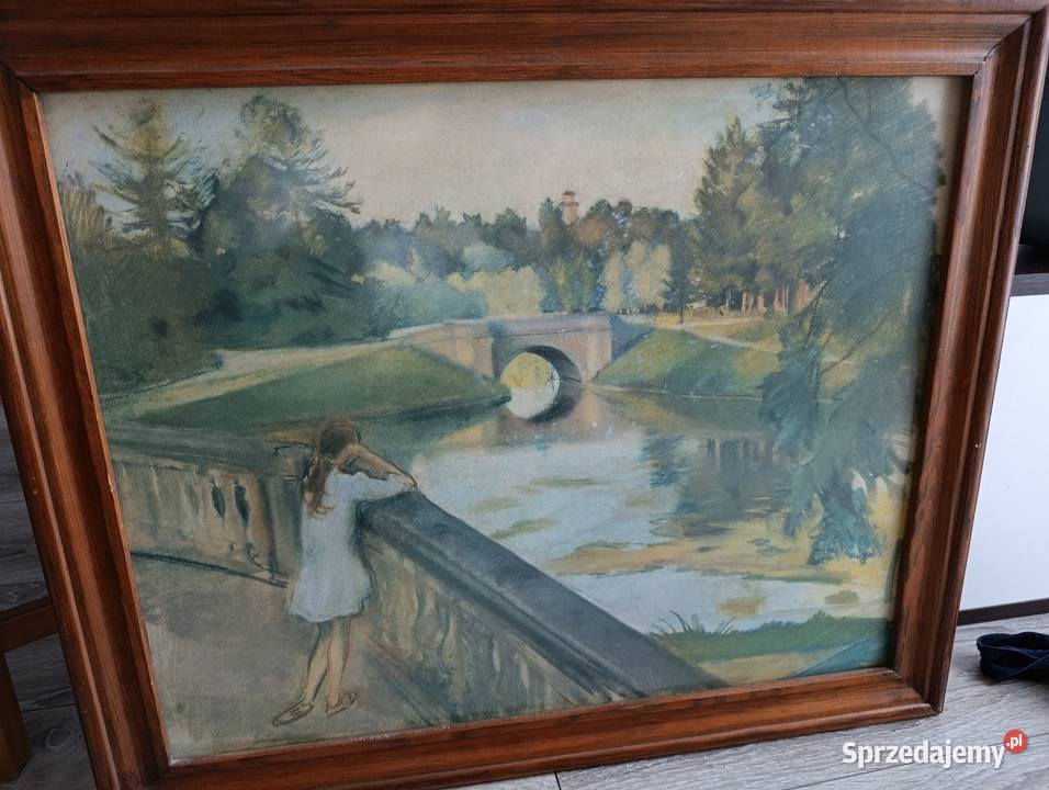 Most w Gatczynie staw Karpin 1923 Zinaida Poznań