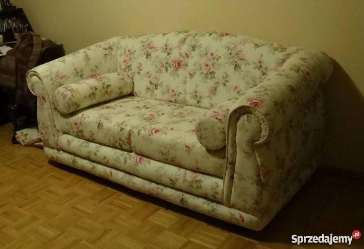 Sofa fotel kanapa rozkładana komplet Niekłań Mały