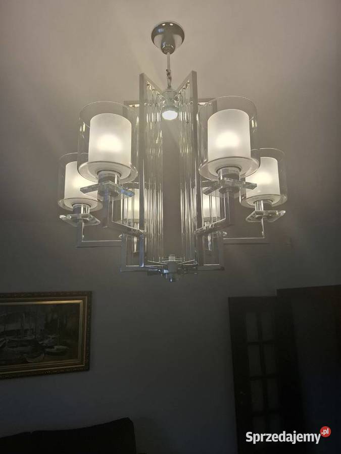 Lampa wisząca nowoczesna chromowana Manhattan Lampy Łódź