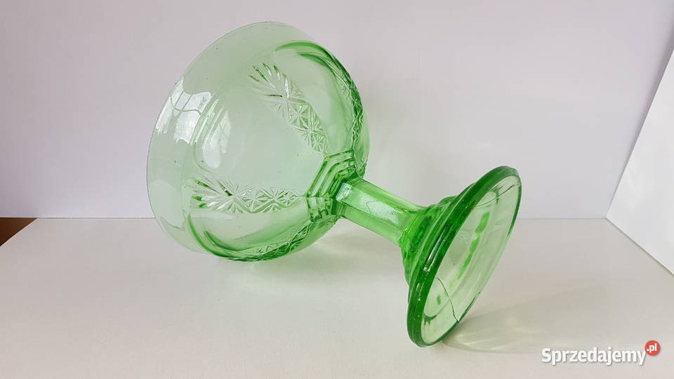 Owocarka kat 1172 Ząbkowice stare kolorowe szkło Dąbrowa Górnicza