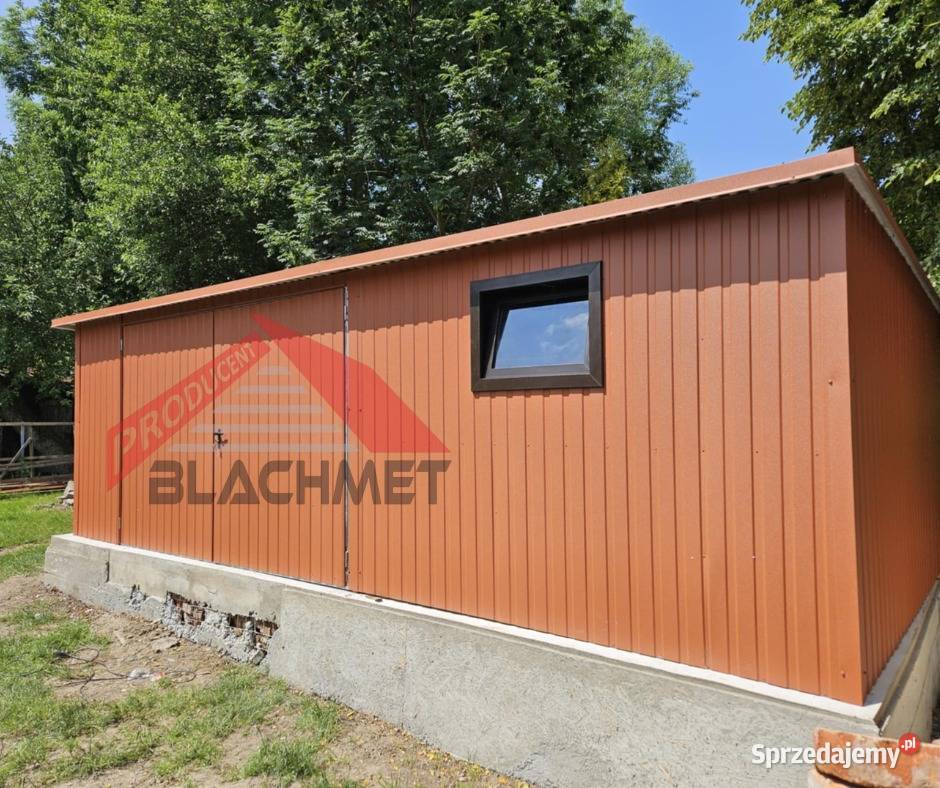 Garaż Blaszany domek ogrodowy 7x4 profil obróbka 28m2 Chełm