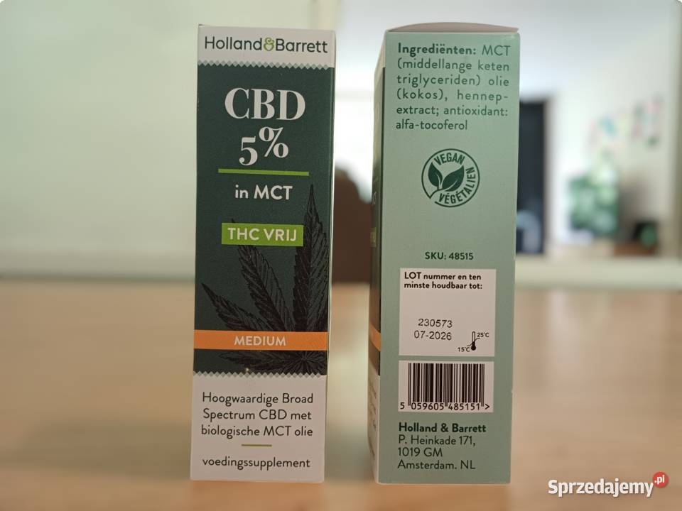 Olejek CBD 5 30ml Holland Barrett Holenderski Łódź
