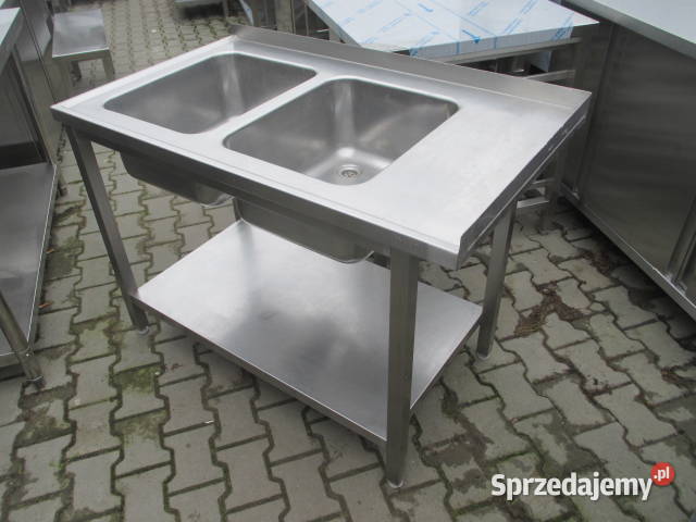 ZLEW GASTRONOMICZNY 2 KOMOROWY Z PÓŁKĄ 1207085 Ostrów Wielkopolski