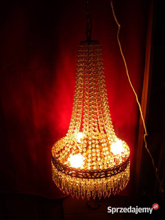 Żyrandol kryształowy Maria Theresa z sopelkami Katowice