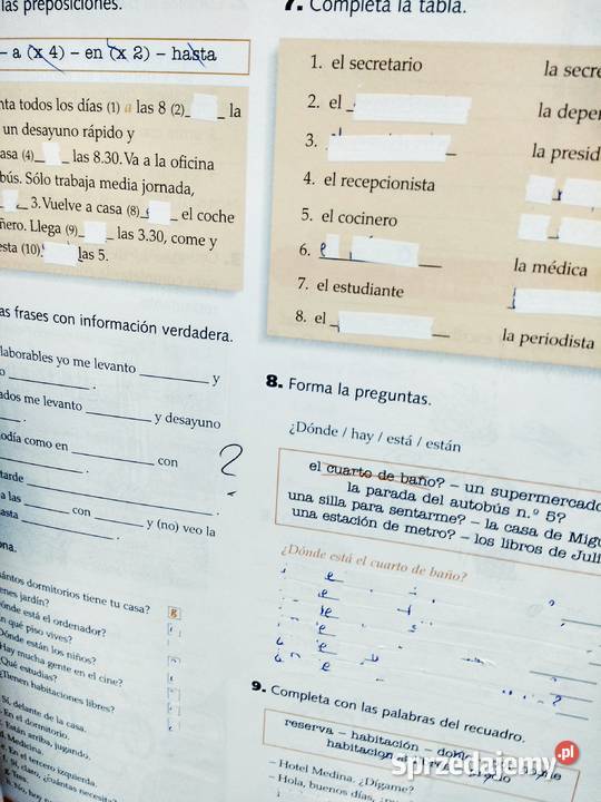 Espanol en marcha używane ćwiczenia antykwariat Warszawa