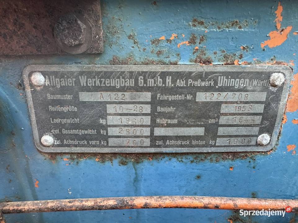 Porsche Allgaier a122 2cyl diesel nowe opony Białystok