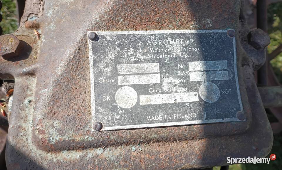 Kopaczka duża do ziemniaków Agromet 1974 Ostrowiec Świętokrzyski
