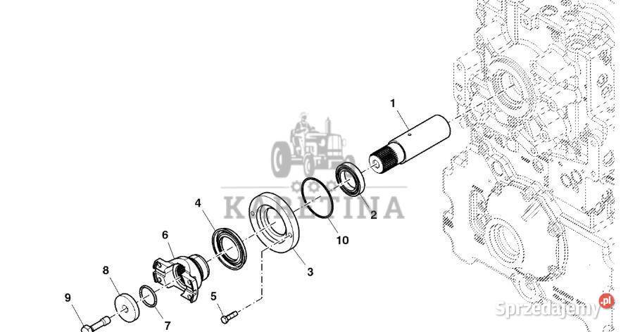 John Deere 9470RX Jarzmo przegubu uniwersal Rolnictwo Jastrzębniki