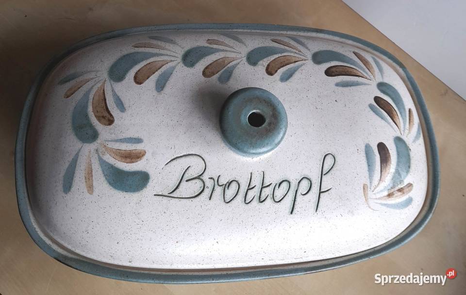 Kamionkowy garnek do chleba chlebak