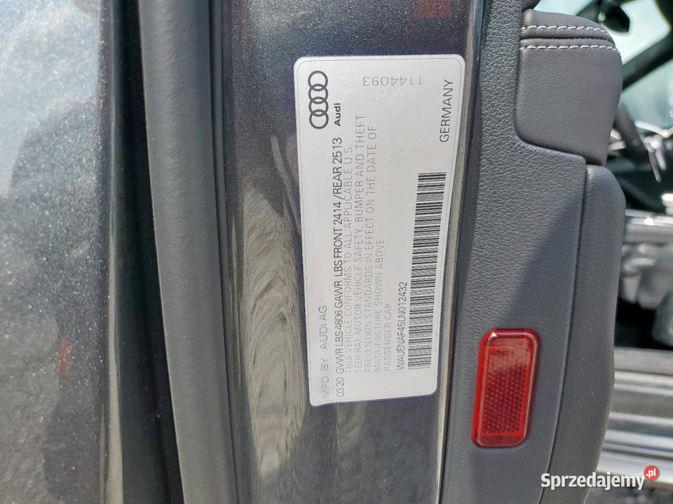 2020 AUDI A4 PREMIUM PLUS 245KM śląskie Częstochowa