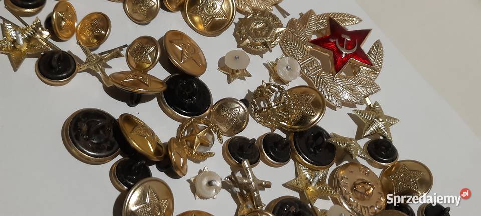 odznaczenia guziki ZSRR zestaw 4 s73 Militaria Warszawa