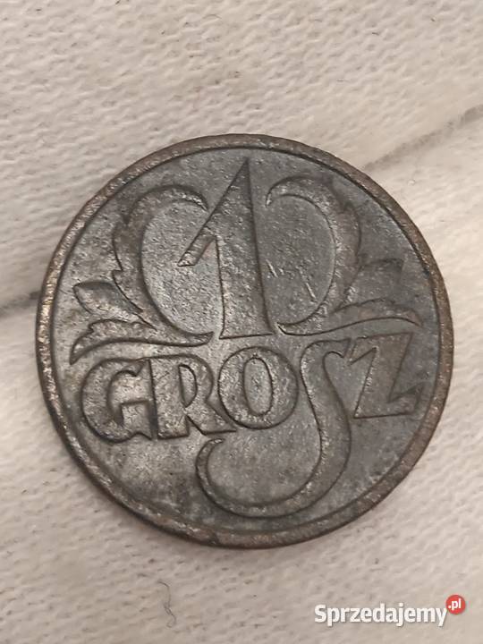 2RP 1 grosz 1931 Numizmatyka Numizmatyka mazowieckie Małkinia Górna