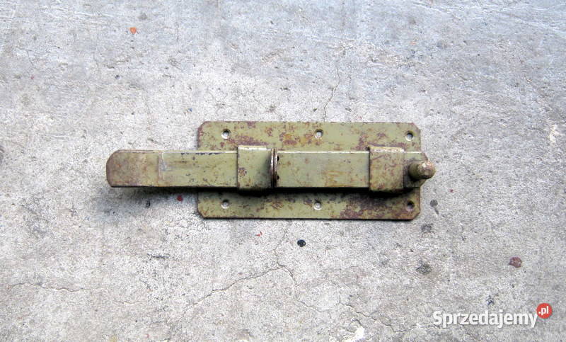 Zasuwa stalowa na kłódkę PRL Budowa Kraków