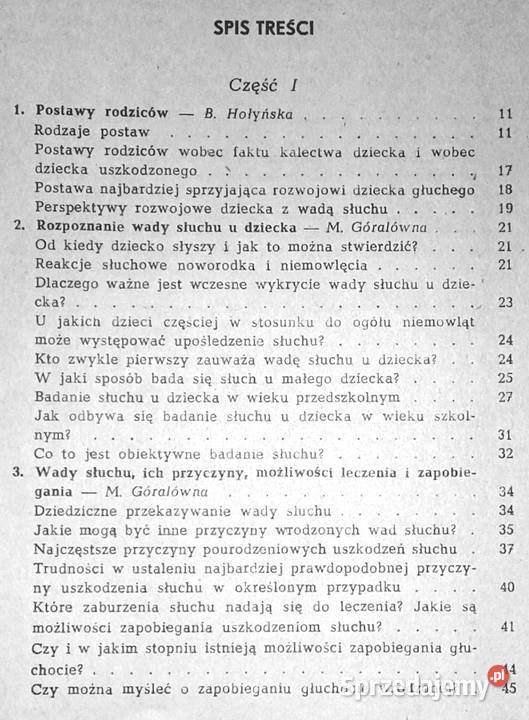 Rehabilitacja małych dzieci z wadą słuchu Maria Chełm