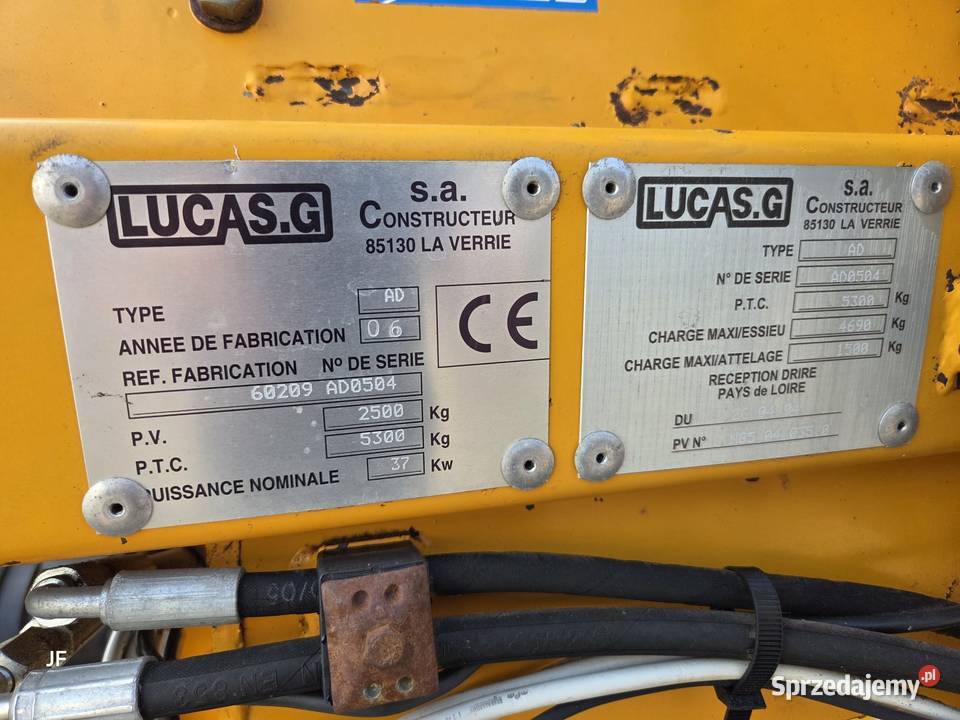 Ścielarka Słomy LUCAS CASTOR 53G Obrotowy wyrzut Gąsewo