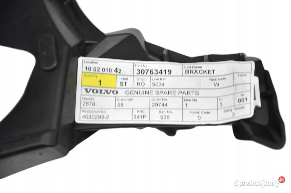 VOLVO XC60 lewe mocowanie spryskiwacza Gadgety motoryzacyjne Bielany Wrocławskie sprzedam
