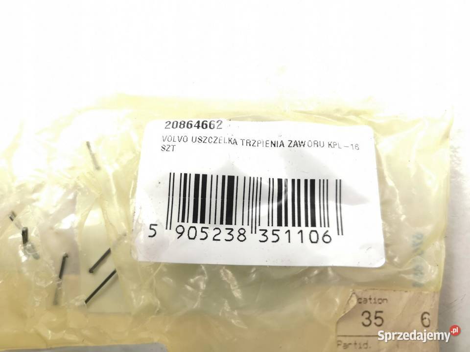 VOLVO USZCZELKA TRZPIENIA ZAWORU KPL16 NOWA sprzedam
