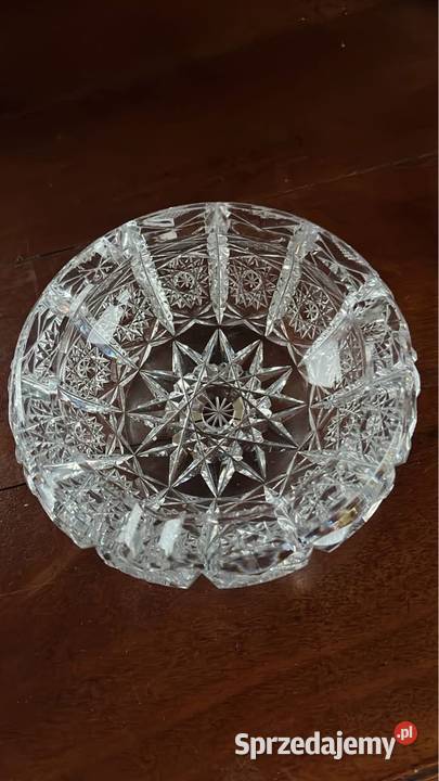 Kryształowa popielniczka Piękna Z czasów PRLu Gdańsk