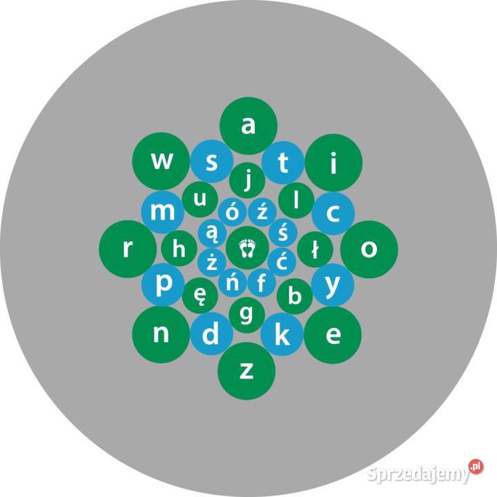 Alfabet 250x250 gra podwórkowa chodnikowa z