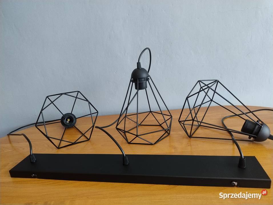 NOWA Nowoczesna Lampa sufitowa LOFT z drucianymi